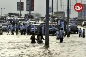 ببینید؛ جده زیر آب رفت