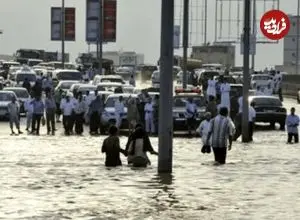 ببینید؛ جده زیر آب رفت