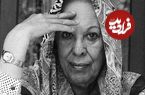 عکس؛ سفر در زمان؛ «سیمین دانشور در حیاط منزل شخصی اش در تهران»؛ دهه 70