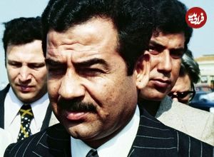 عکس| سفر در زمان؛ «صدام» و همراهان در حال قدم زدن در جنوب فرانسه؛ سال 1354