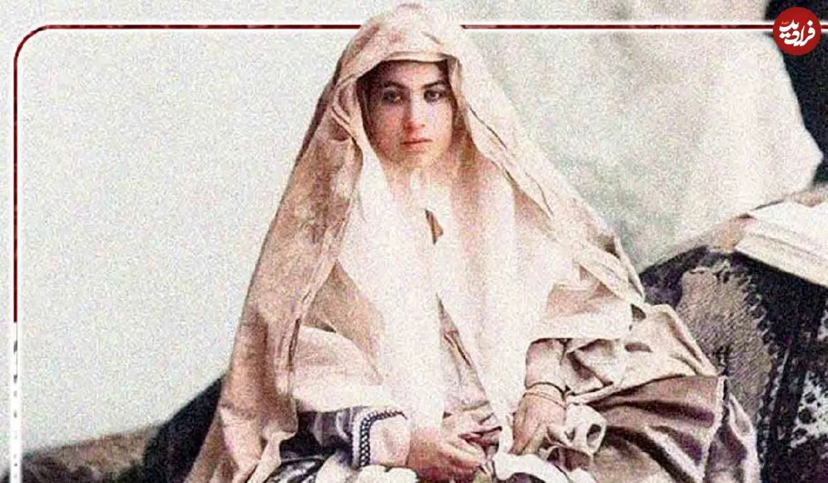 عکس| سفر در زمان؛ ژست عاشقانه «میرزا ابراهیم آقا با همسرش» در سال 1290