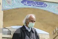 مراسم وداع با پیکر احمد سمیعی گیلانی