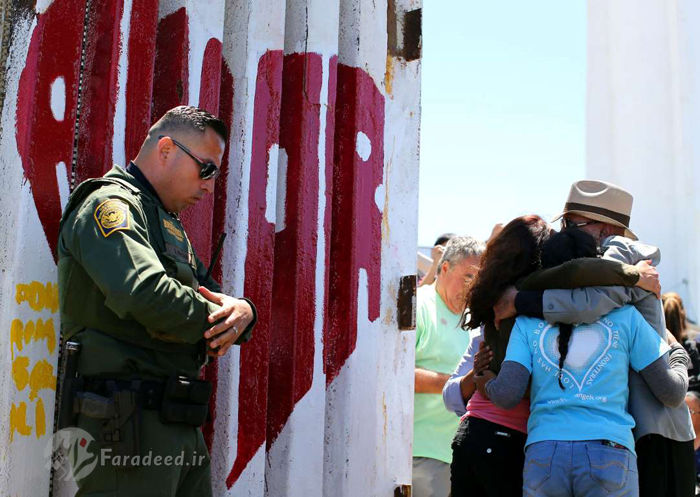 تصاویر/ بازگشایی کوتاه مرز امریکا و مکزیک