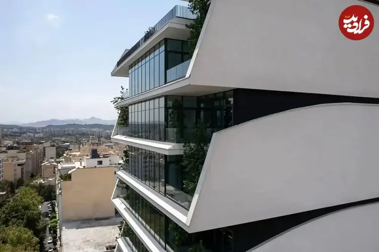تصاویر؛ ساختمان مسکونی نسرین؛ یکی از مدرن ترین نمونه های معماری در فرمانیه تهران 