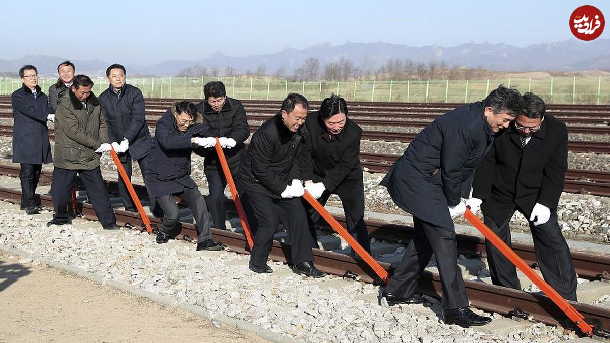 آغاز پروژه اتصال راه آهن بین کره شمالی و جنوبی