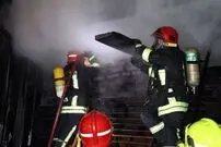 (ویدئو) آتش‌سوزی در خیابان جمهوری تهران