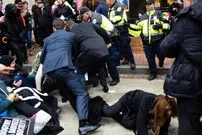 تصاویر/ آشوب در حاشیه تحلیف ترامپ