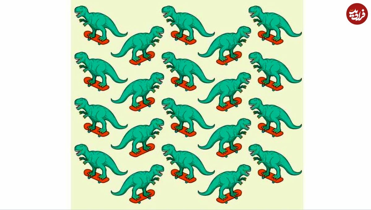 بازی فکری؛ آیا می‌توانید دایناسور احمق را در تصویر پیدا کنید؟
