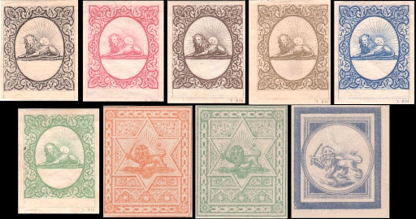 نخستین تمبرهای پستی در ایران
