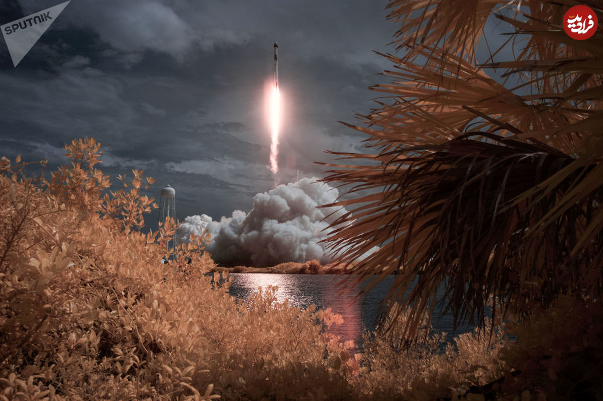 تصاویر/ اولین پرتاب فضاپیمای کرو دراگون
