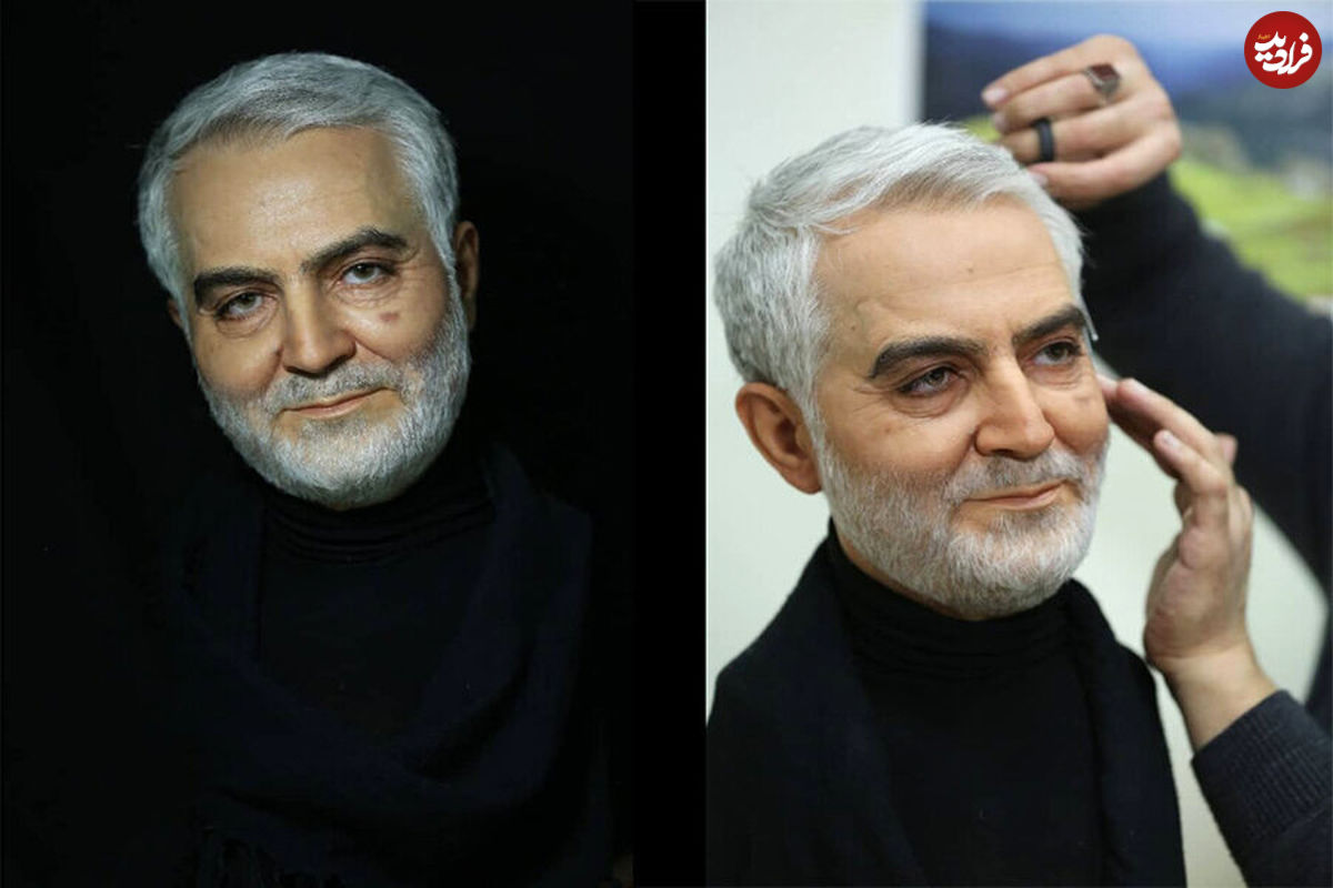تندیس سردار سلیمانی در برج میلاد