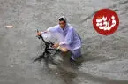 ببینید| بازداشت یک مرد در پی نمایش سرعت در خیابان سیل‌زده
