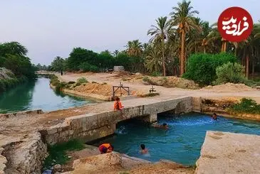 عکس| سفر زمان؛ چشم‌اندازی از یک روستا در نزدیکی بوشهر در دوران قاجار