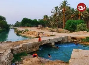 عکس| سفر زمان؛ چشم‌اندازی از یک روستا در نزدیکی بوشهر در دوران قاجار