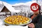 ببینید| غذای روستایی در آذربایجان؛ پخت دلمه پیاز با برنج و گوشت گاو