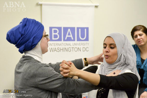 تصاویر/ آموزش دفاع شخصی به زنان مسلمان در آمریکا