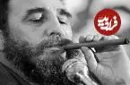 عکس| دیگو مارادونا در حال نشان دادن خالکوبی خود به فیدل کاسترو