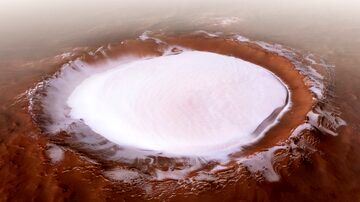 ( عکس) برف انبوهی که در مریخ به زمین نشسته 