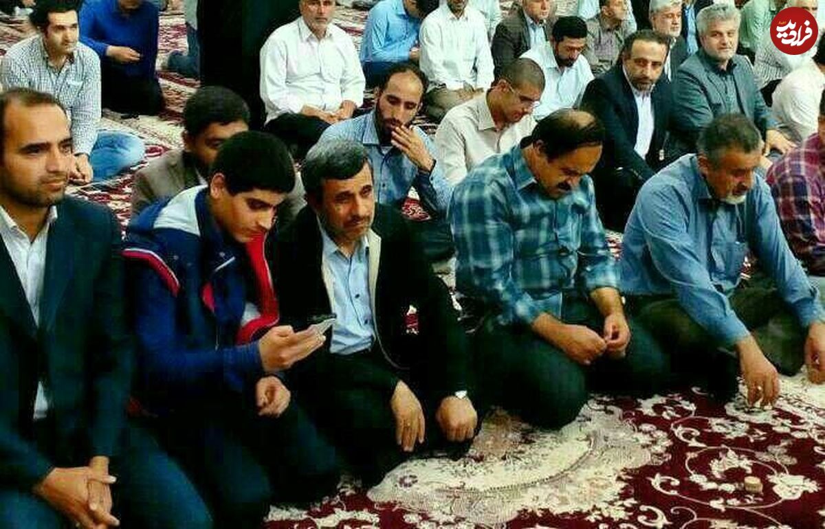 تصویر/ حضور احمدی‌نژاد در نماز جمعه امروز شهر آستانه اشرفیه