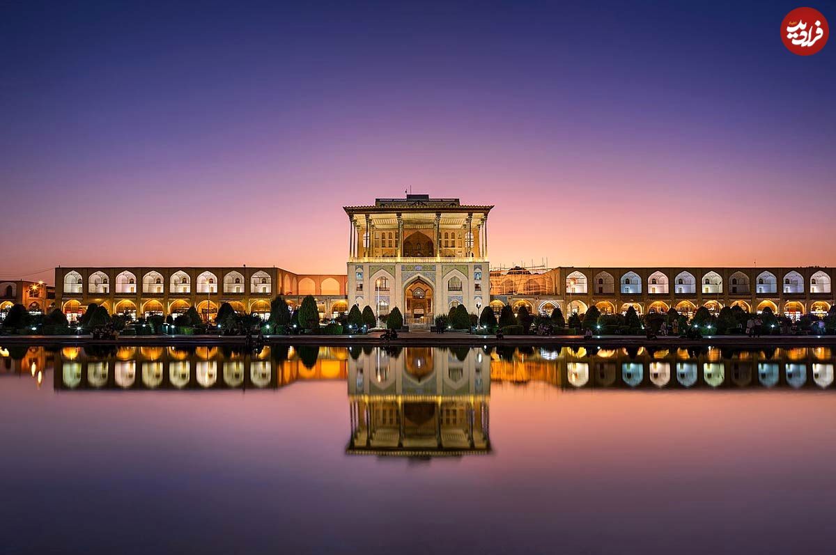 عکس؛ سفر در تاریخ؛ «عمارت عالی قاپو اصفهان» در سال ۱۳۱۱ خورشیدی