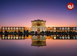 عکس؛ سفر در تاریخ؛ «عمارت عالی قاپو اصفهان» در سال ۱۳۱۱ خورشیدی