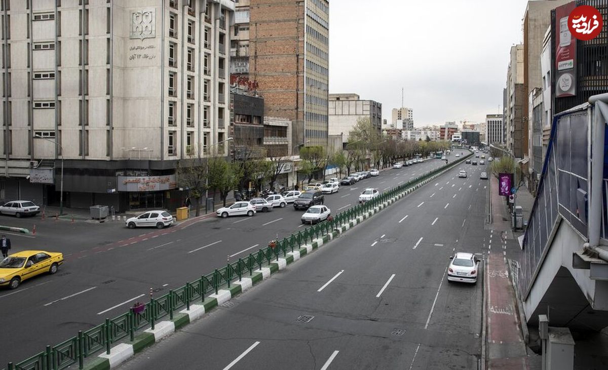 تصاویر/ سکوت خیابانهای تهران در اولین روز بهار
