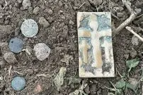 گنجینۀ مسیحی که در باغ هلو کشف شد