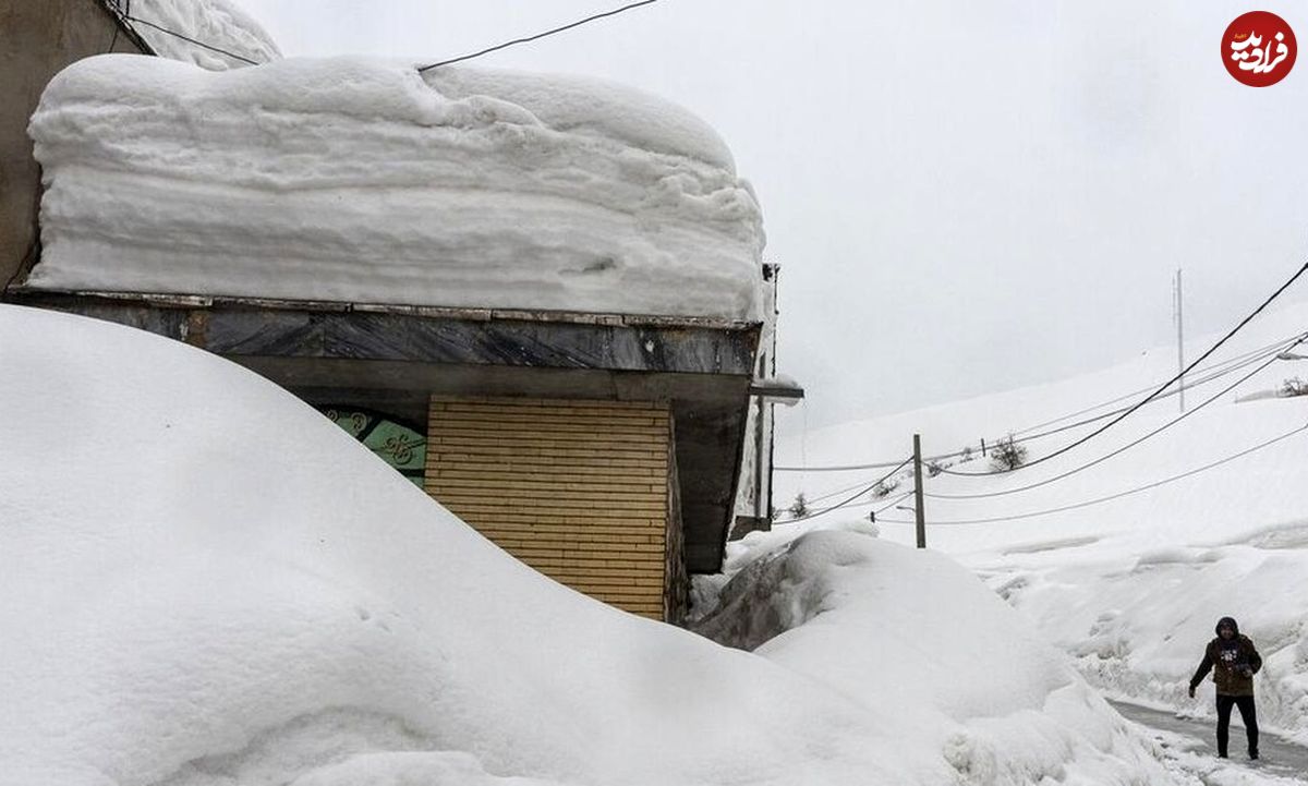 (ویدئو) دفن شدن روستای شهرستان کوهرنگ در زیر برف