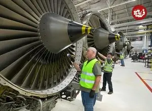 ببینید| چگونه موتور جت هواپیماهای نیروی هوایی آمریکا تعمیر و بازسازی می شوند؟