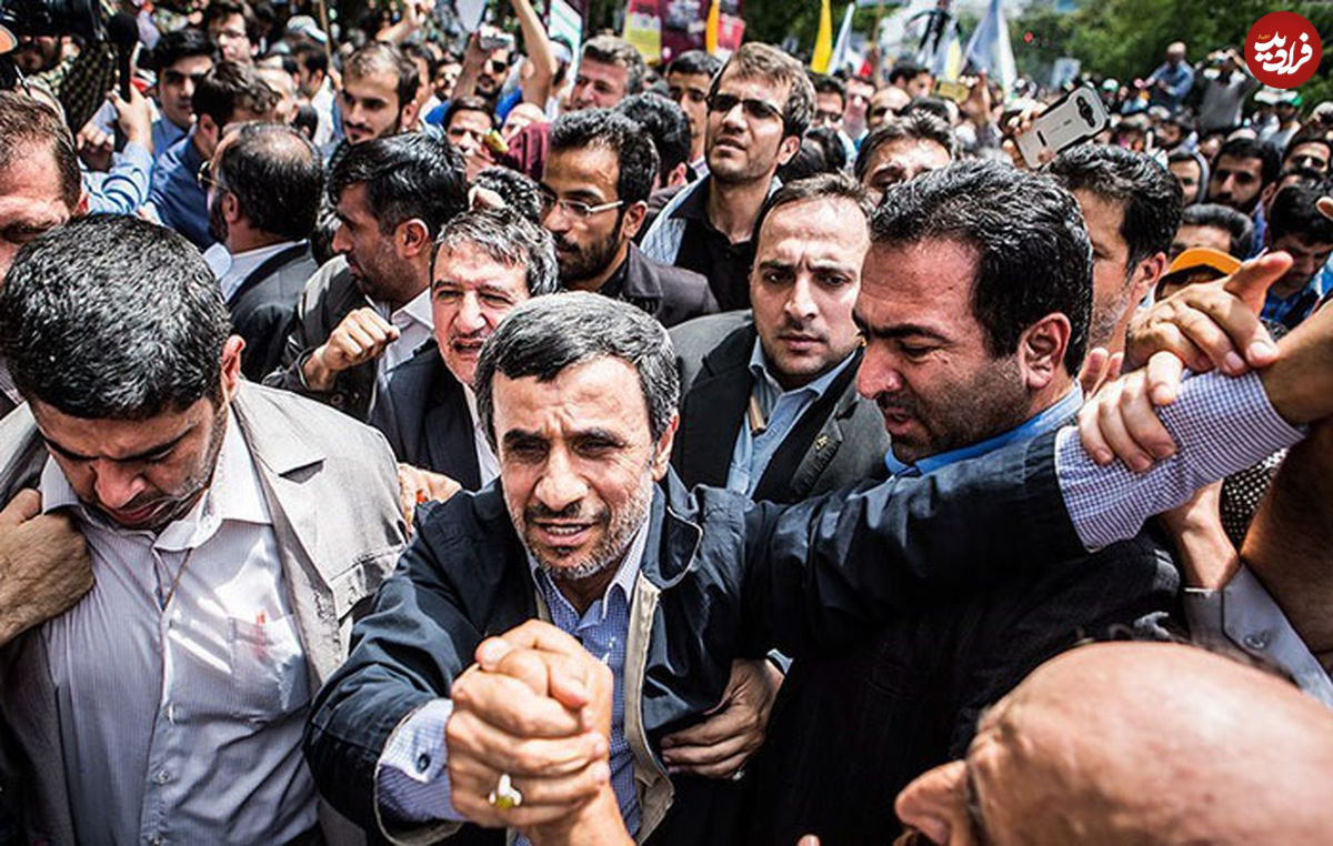 عکس/ احمدی‌نژاد در راهپیمایی روز قدس