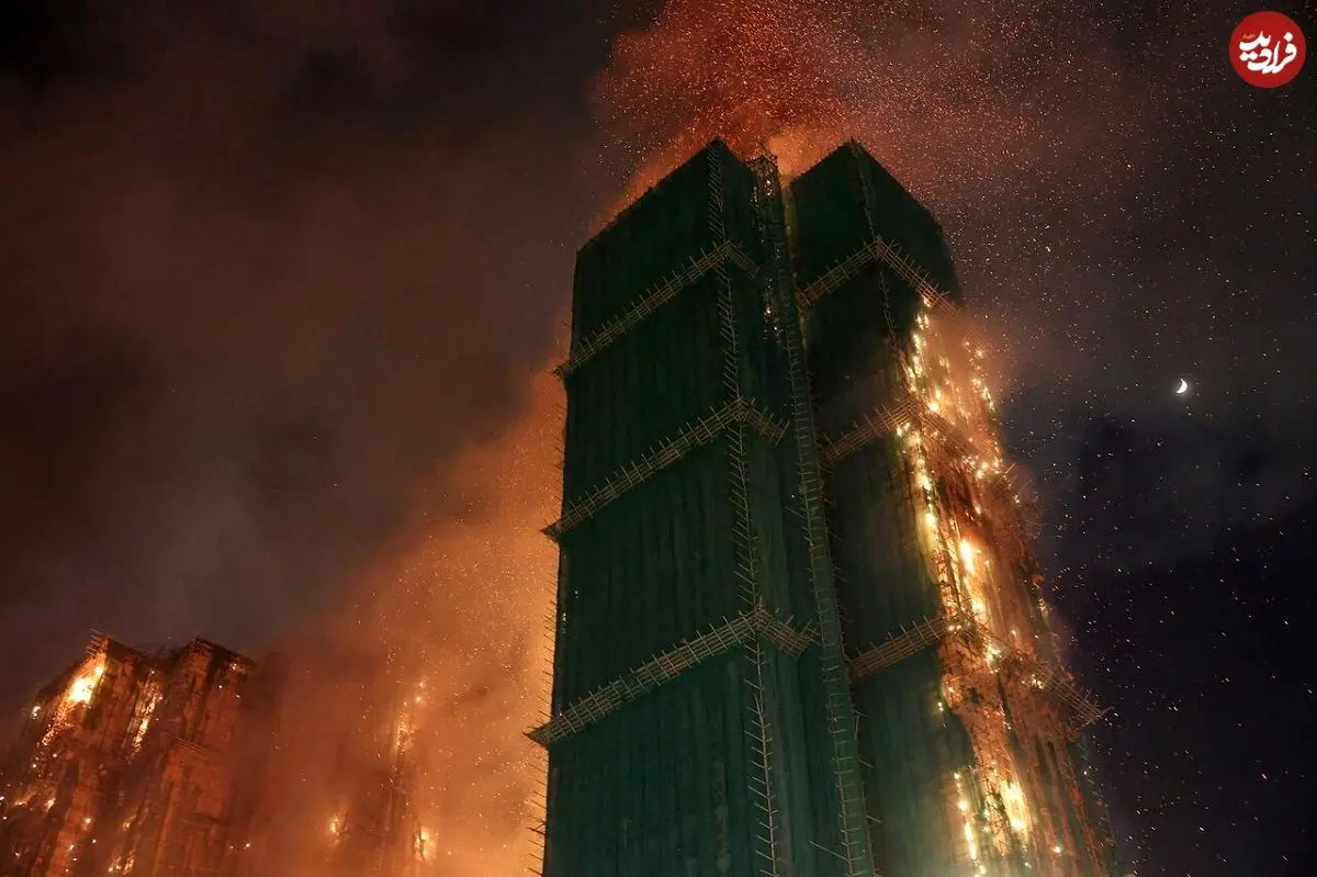 آتش‌سوزی‌های مرگبار برج‌های ۲ هزار واحدی هنگ‌کنگ؛ ۴۴ نفر کشته شدند