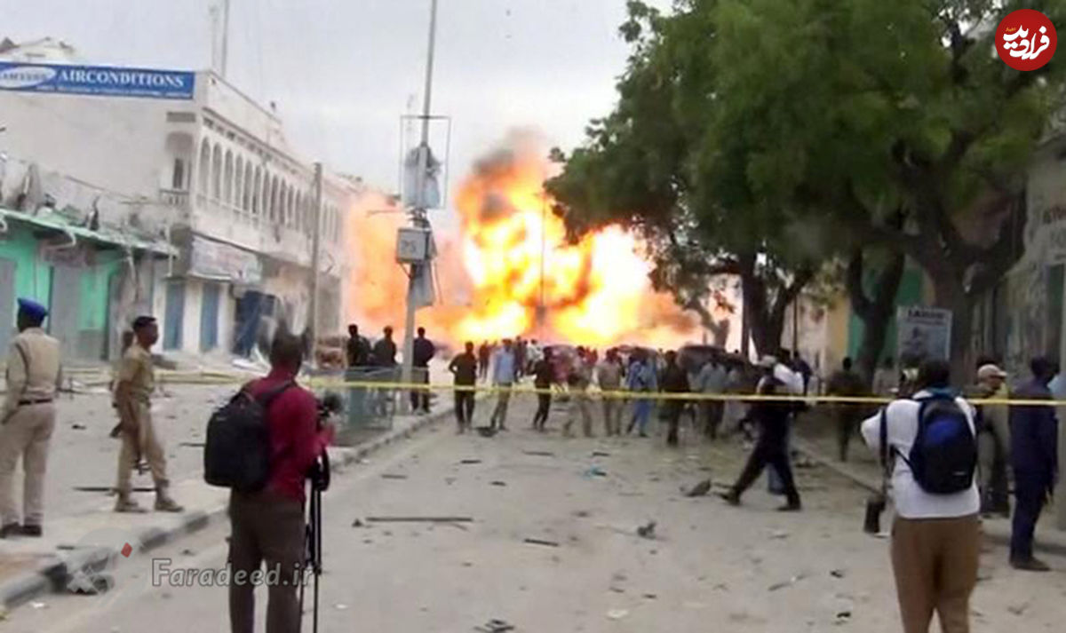 تصاویر/ انفجار مرگبار تروریستی در سومالی