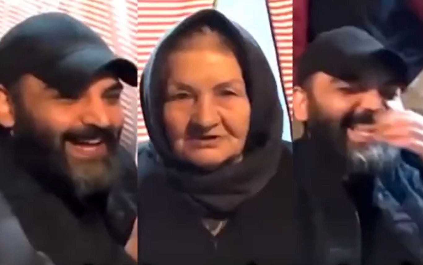 (ویدئو) شوخی جالب پیرزن شیرین‌زبان با احسان علیخانی