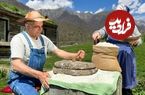 ببینید؛ غذای روستایی در آذربایجان؛ کاشت سیب زمینی و پخت خینکالی در طبیعت