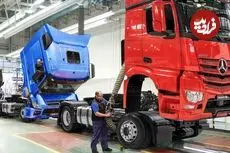 ببینید| صفر تا صد تولید کامیون های برقی مرسدس بنز در کارخانه