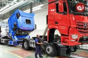 ببینید| صفر تا صد تولید کامیون های برقی مرسدس بنز در کارخانه