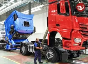 ببینید| صفر تا صد تولید کامیون های برقی مرسدس بنز در کارخانه