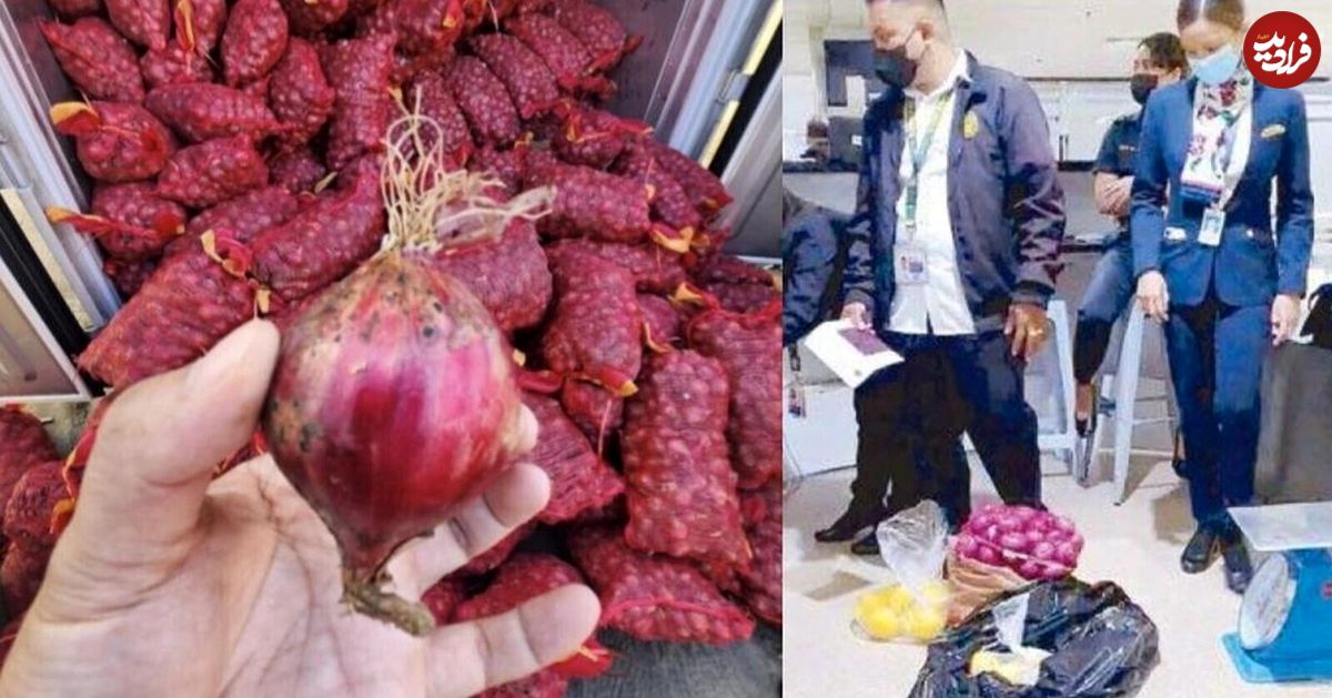 (عکس) ۱۰ میهماندار فیلیپین متهم به قاچاق پیاز