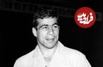 عکس؛ سفر در زمان؛ «غلامرضا تختی در کنار جمعی از مردم خراسان»؛ دهه 40