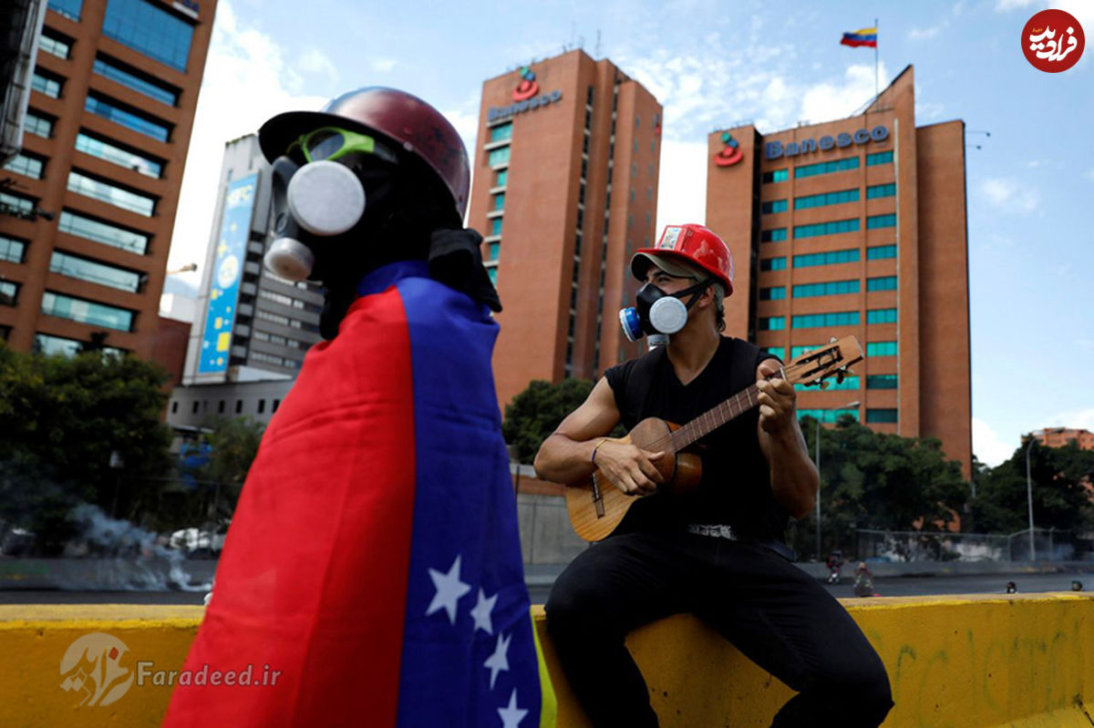تصاویر/ سمفونی معترضان در ونزوئلا