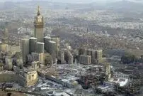 (عکس) بزرگترین و گرانترین ساعت جهان در مکه 