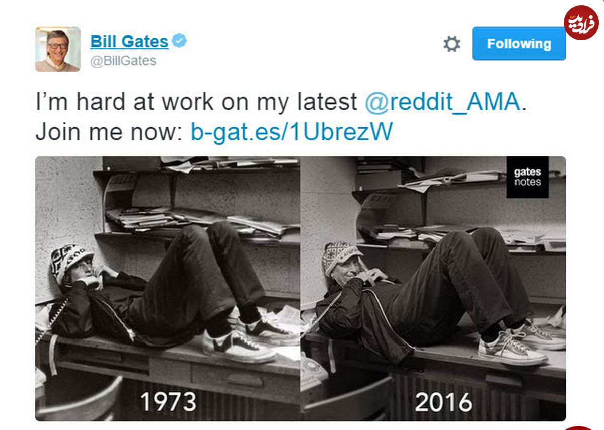 تصویری از بیل گیتس که پس از 43 سال تکرار شد