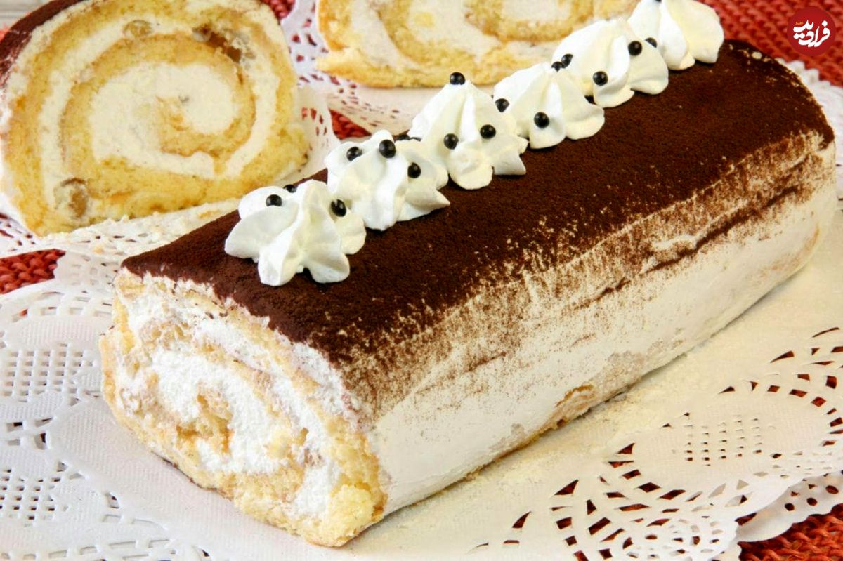 طرز تهیه دسر رولت یخچالی