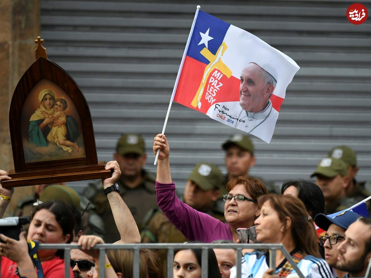 تصاویر/دیدار پاپ فرانسیس از شیلی