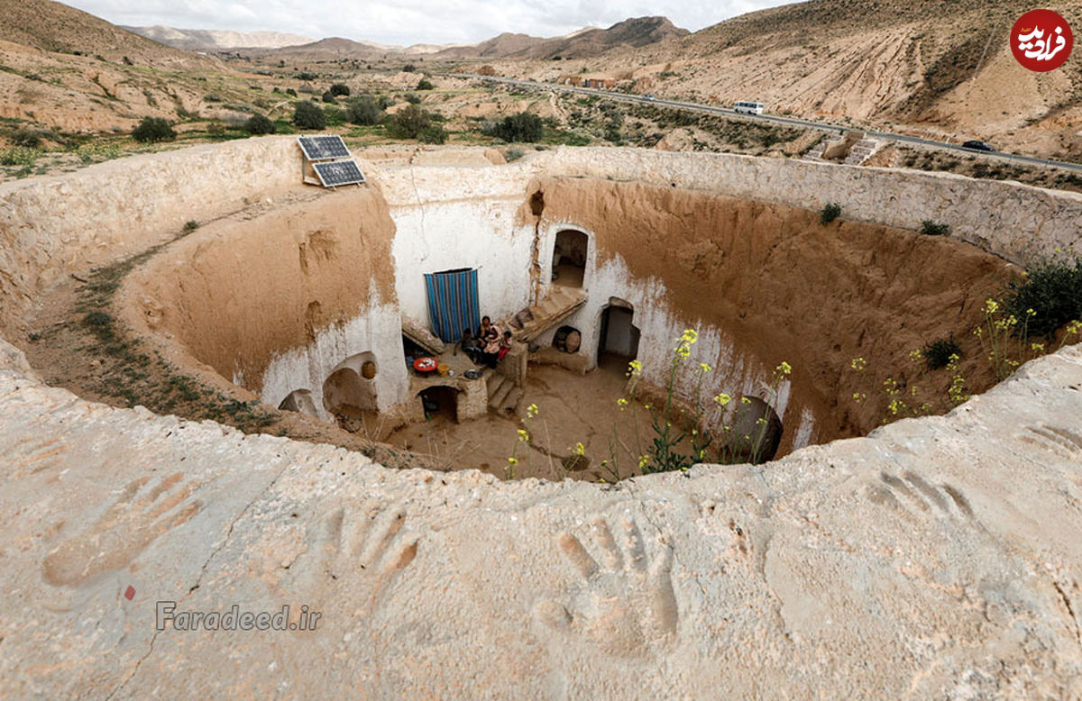 تصاویر/ خانه‌های زیرزمینی در تونس