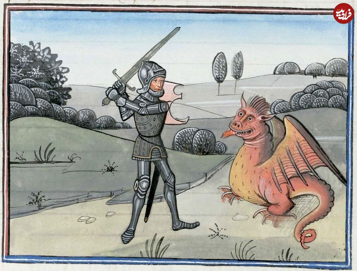 نقاشی‌های بامزۀ قرون وسطایی از ماجراجویی شوالیه‌ها