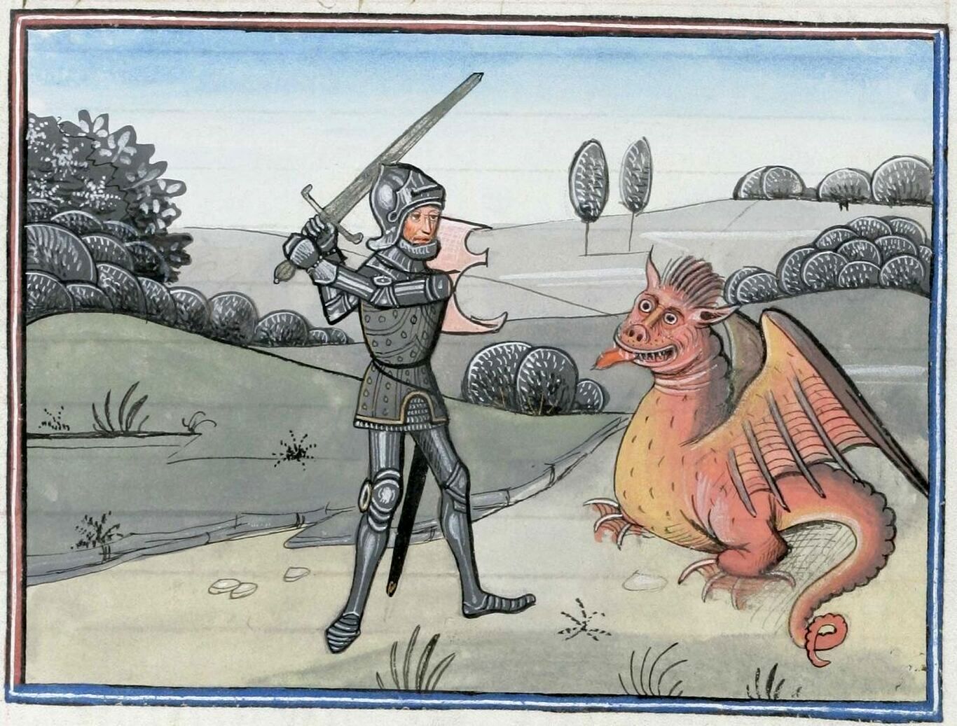 نقاشی‌های بامزۀ قرون وسطایی از ماجراجویی شوالیه‌ها