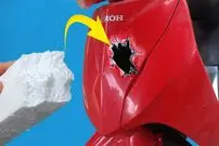(ویدئو) روشی هوشمندانه برای رفع شکستگی بدنه پلاستیکی موتور سیکلت
