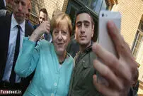 (تصاویر) سلفی مرکل با پناهجویان