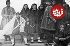 عکس؛ سفر به ایران قدیم؛ جشن تولد ناصرالدین شاه قاجار با حضور زنان حرمسرا